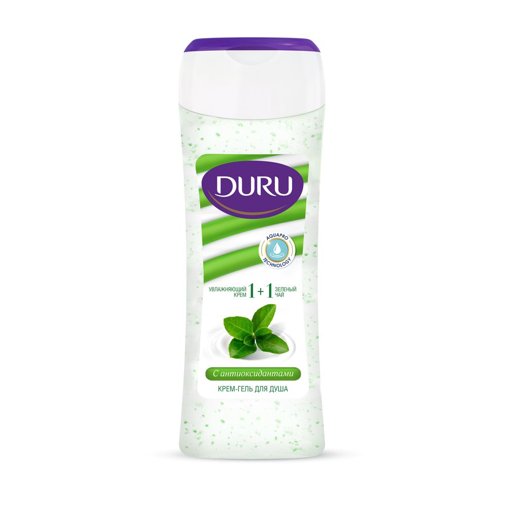 Duru 1+1 Крем-гель для душа Зеленый чай 250мл 