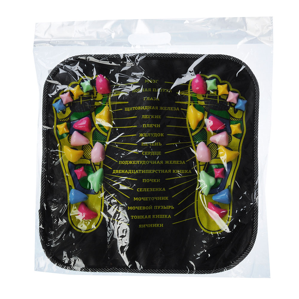 SILAPRO Коврик массажный для ног с указанием акупунктурных точек