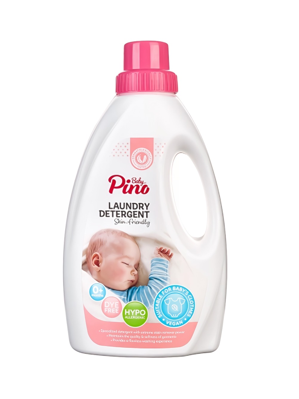 Гель для стирки детского белья Baby Pino, розовая  упаковка 1000мл