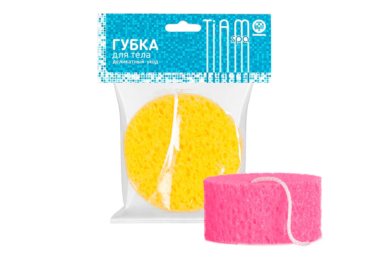 Фея Губка для тела Tiamo Spa с петлей
