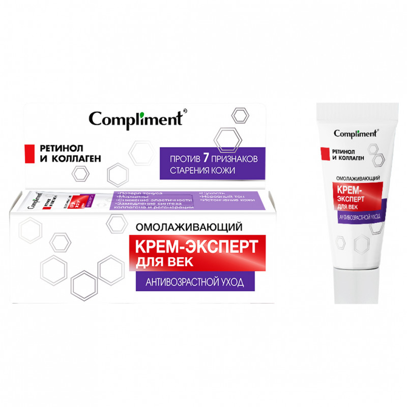 Compliment антивозрастной уход омолаживающий крем-эксперт для век 25мл