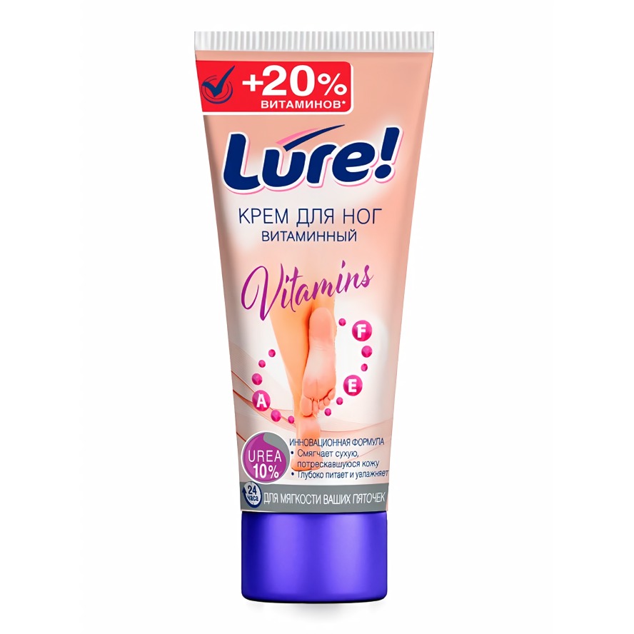Lure крем для ног витаминный с мочевиной 75мл