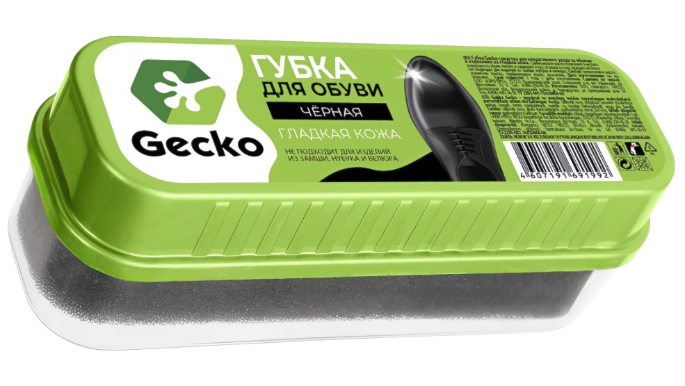 GECKO Standart Губка для обуви черная