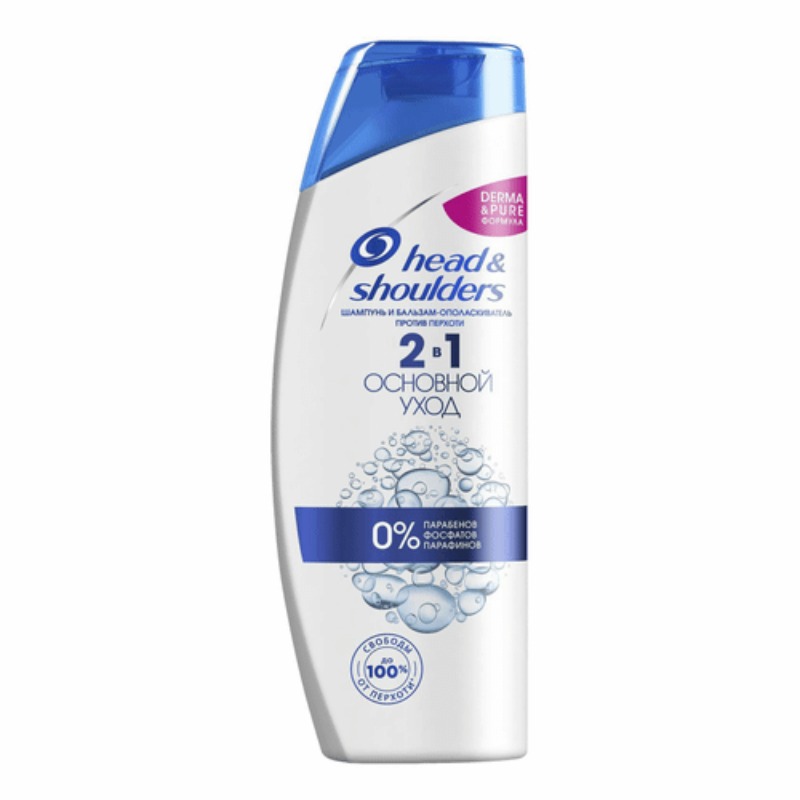 head & shoulders 2в1 шампунь 300мл (Основной уход)