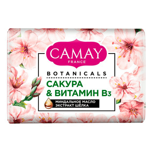 Камей мыло Botanicals Японская сакура 85гр Камей мыло Botanicals Японская сакура 85гр