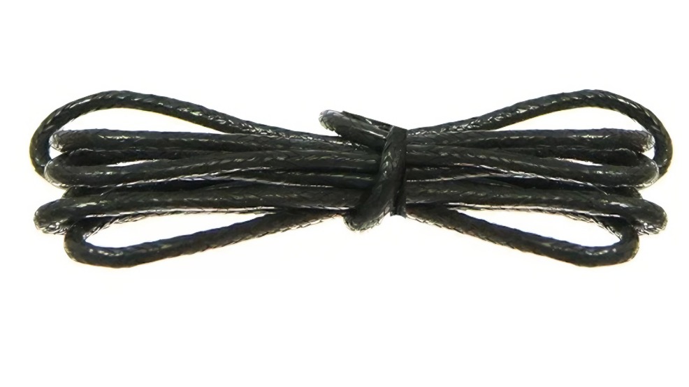 "ДС" Шнурки Style вощеные круглые 90см  (черный)
