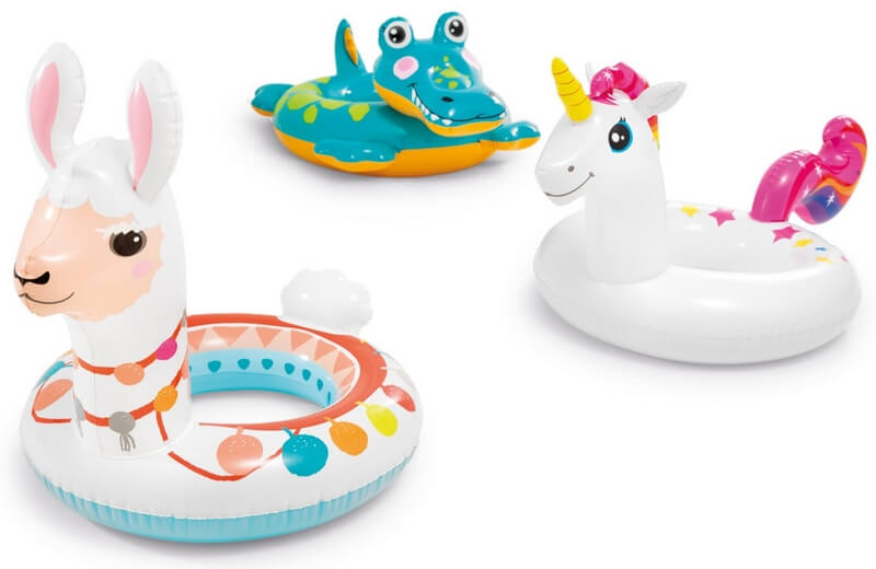 INTEX Круг надувной Животные 72х66см 58221NP