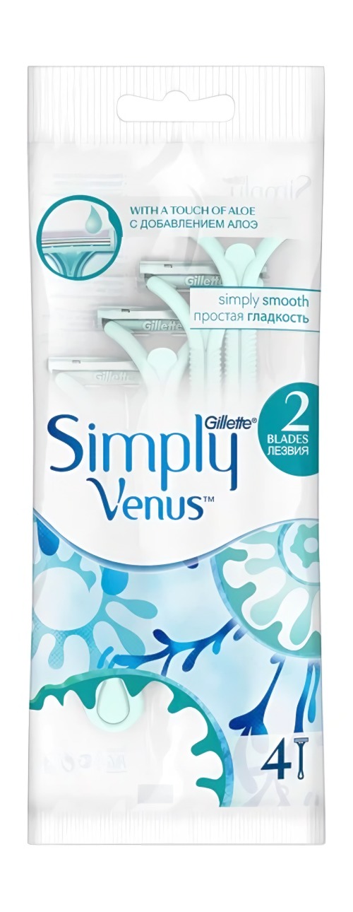 Satin Care Plus/Symply Станок однораз. 4шт