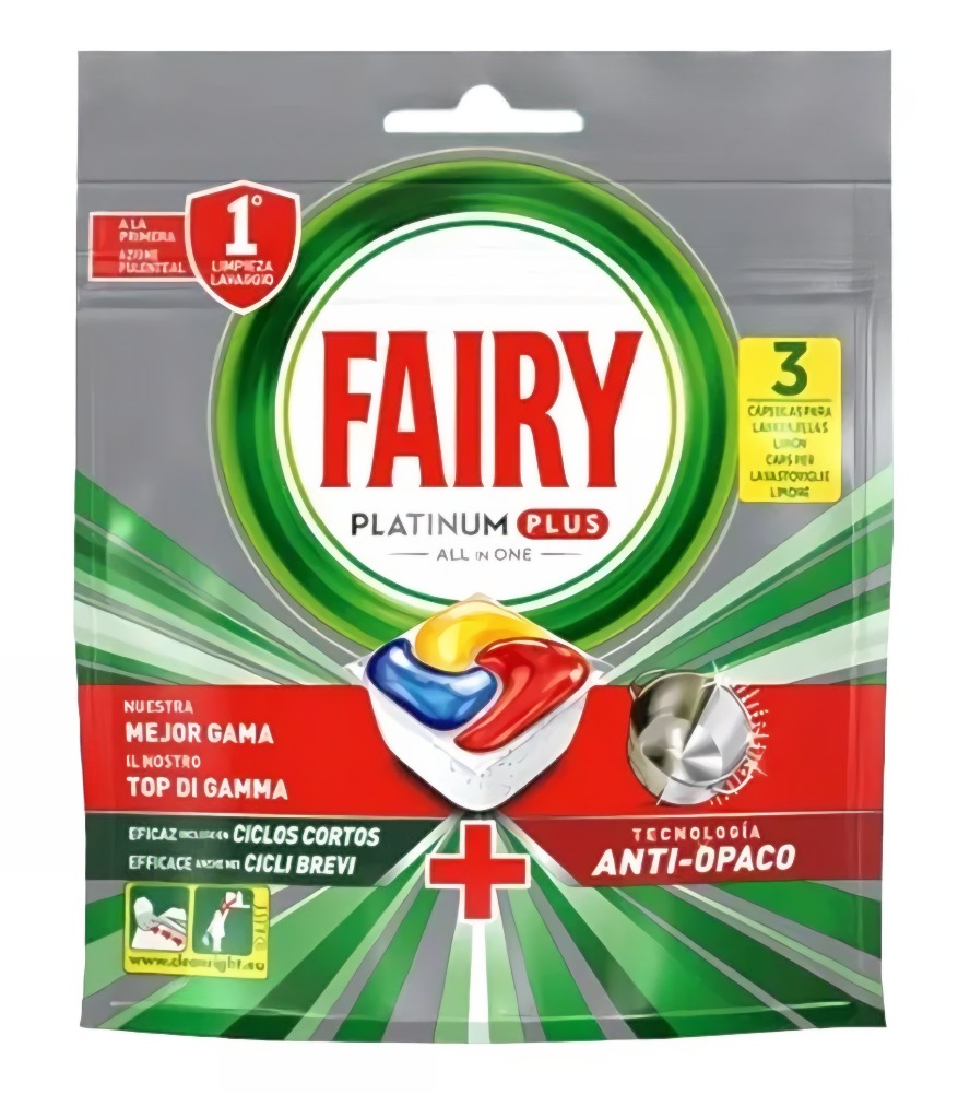 Фэйри Platinum Plus All in 1 Ср-во д/мытья посуды в капсулах д/авто посудомоечных машин Лимон 3шт