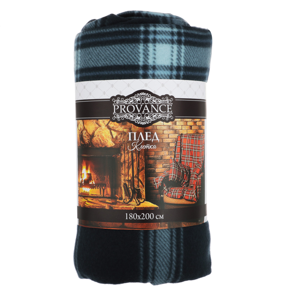 Provance Плед"Клетка",флис 180х200см