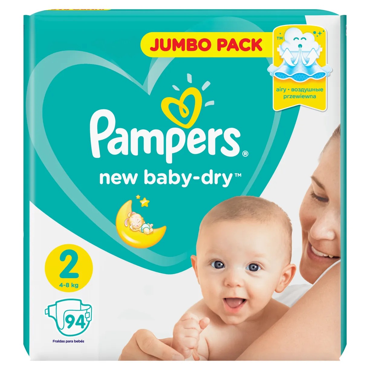 Pampers New Baby мини 4-8кг/94шт