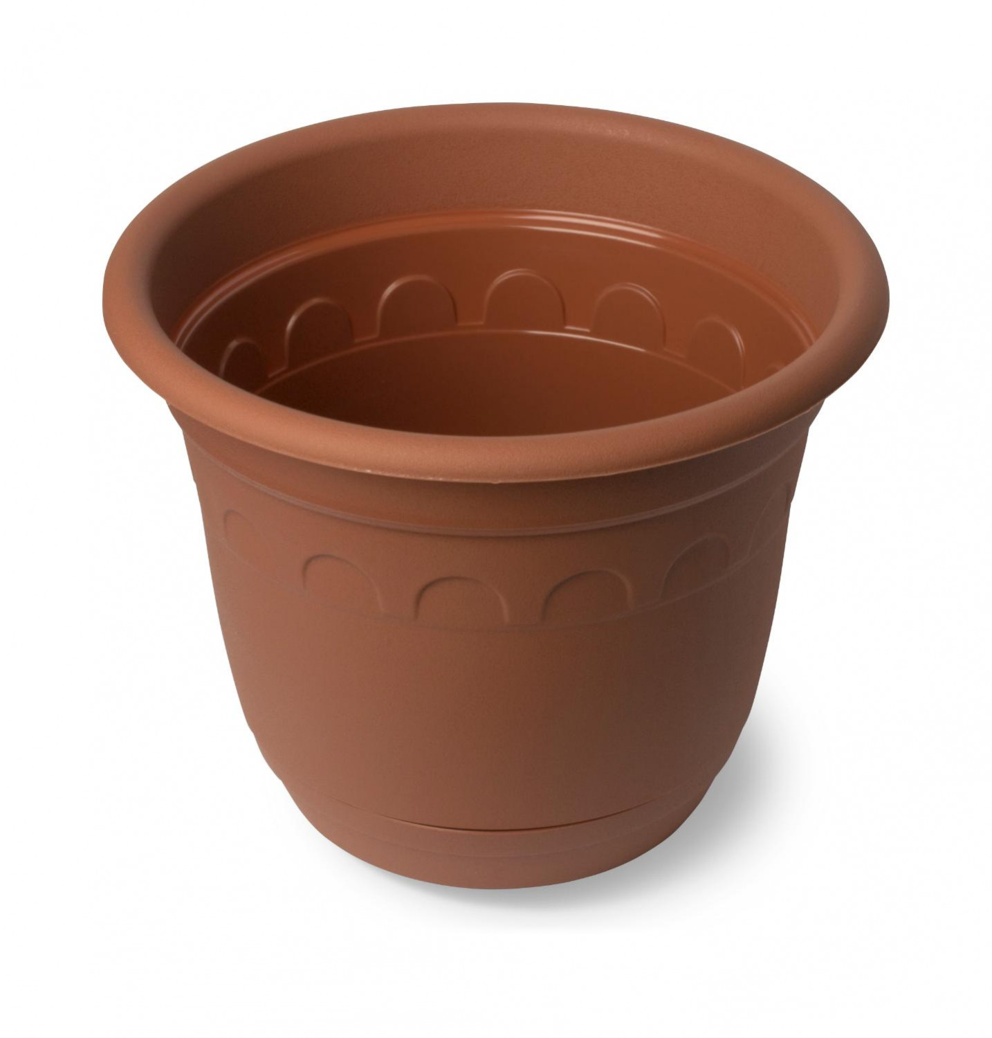 Горшок Колывань 1.8л д18см 28шт терракотовый с поддоном С93Т