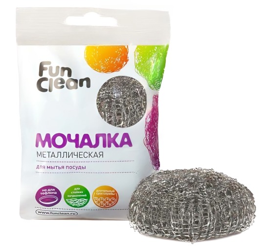 Фея Прима-Fun Clean мочалка металлическая оцинкованная 1шт