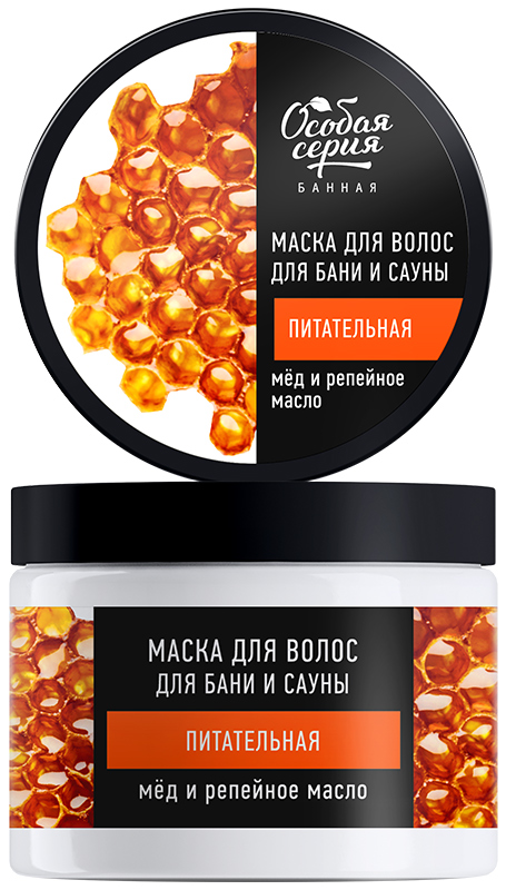 ОС Маска д/волос д/бани/сауны питательная Мед и репейное масло 500мл