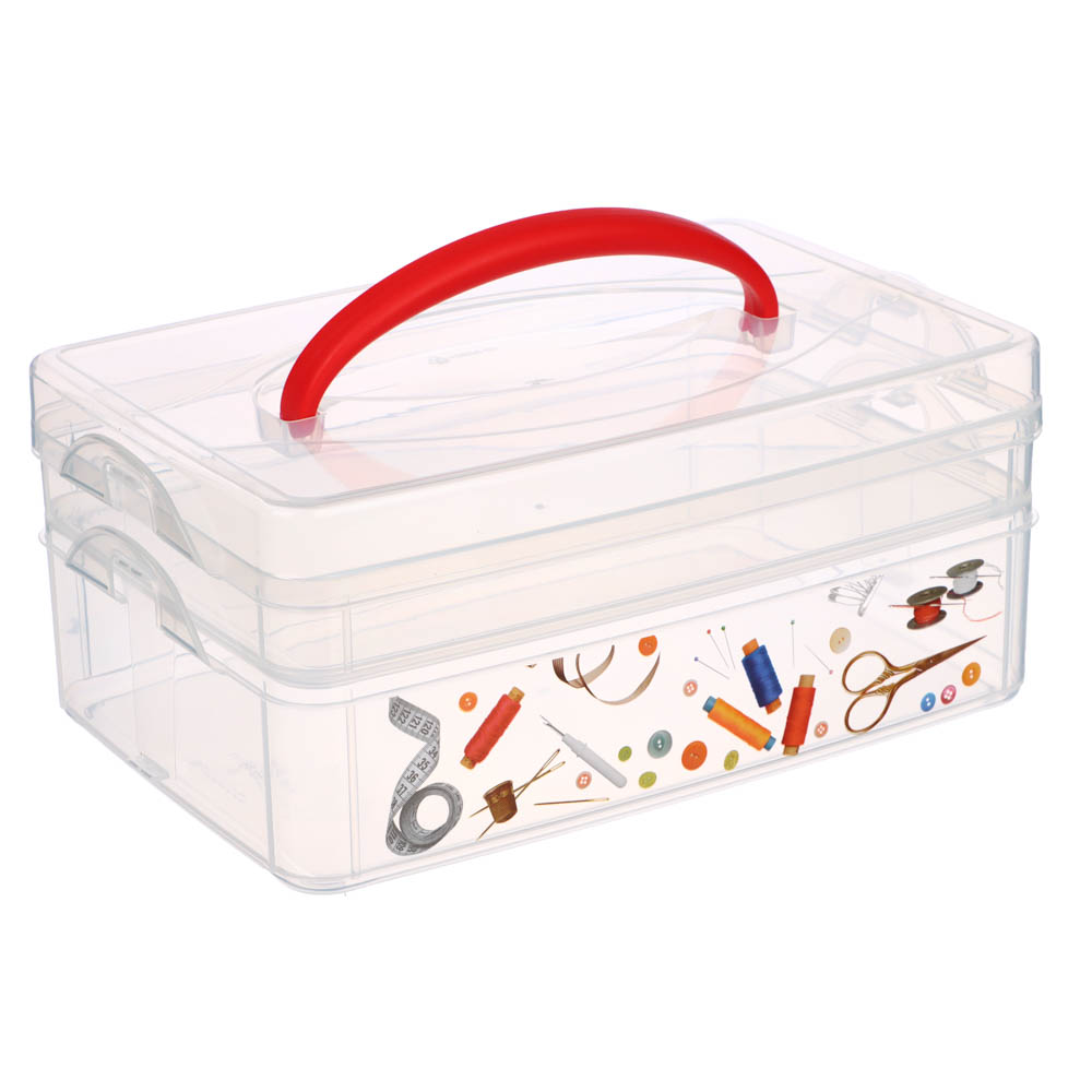 Коробка универсальная с ручкой и декором "Multi box" 245*160*105мм 4312333