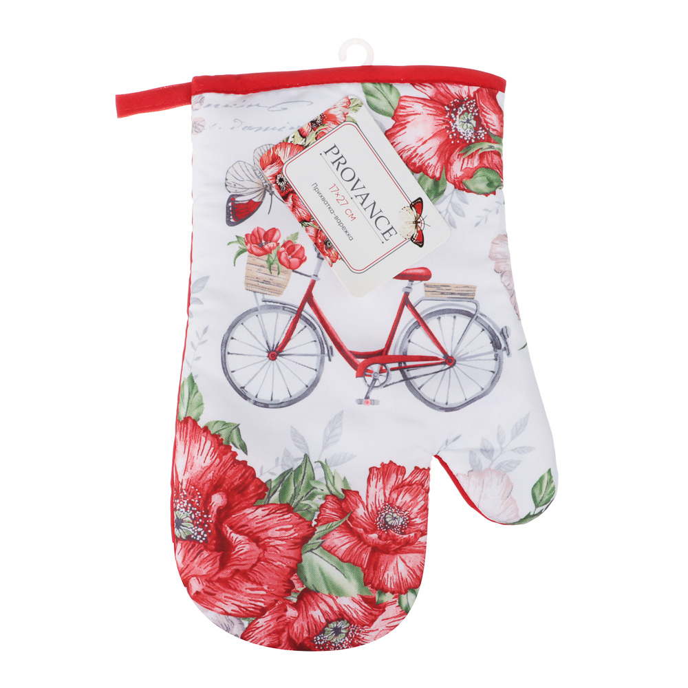 PROVANCE Маковое поле Прихватка-варежка, 100% полиэстер, 17х27см