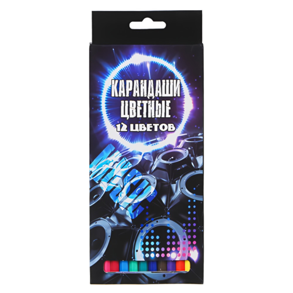 МЬЮЗИК БИТ Карандаши 12 цветов