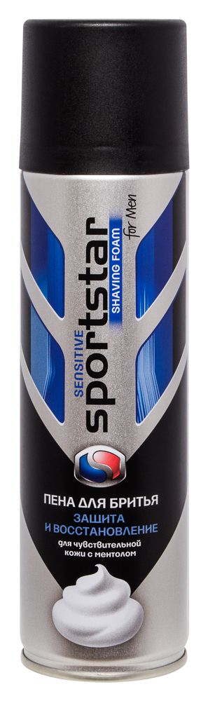 Sport Star пена для бритья Sensitive для чувствительной кожи с ментолом 200мл
