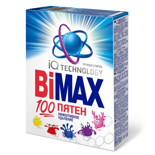 Bimax порошок для ручной стирки 400гр компакт (100 пятен)