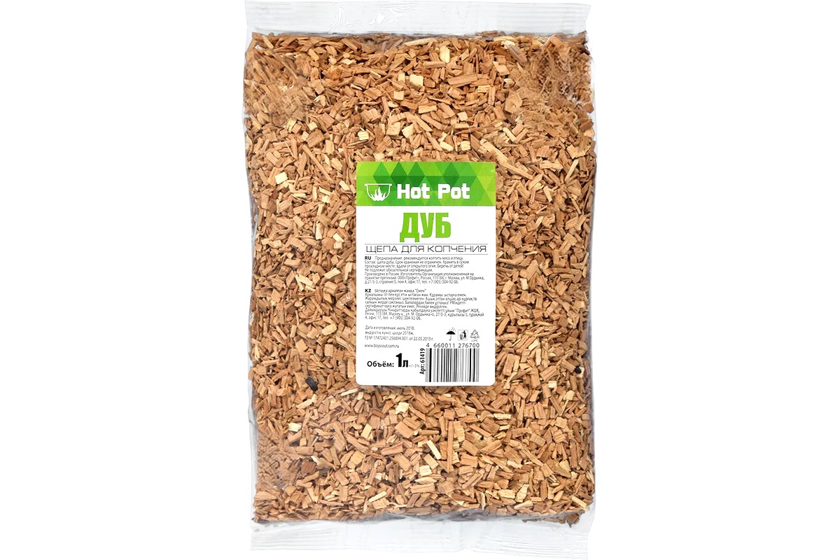 HotPot Щепа для копчения "Дуб" 1л 61419