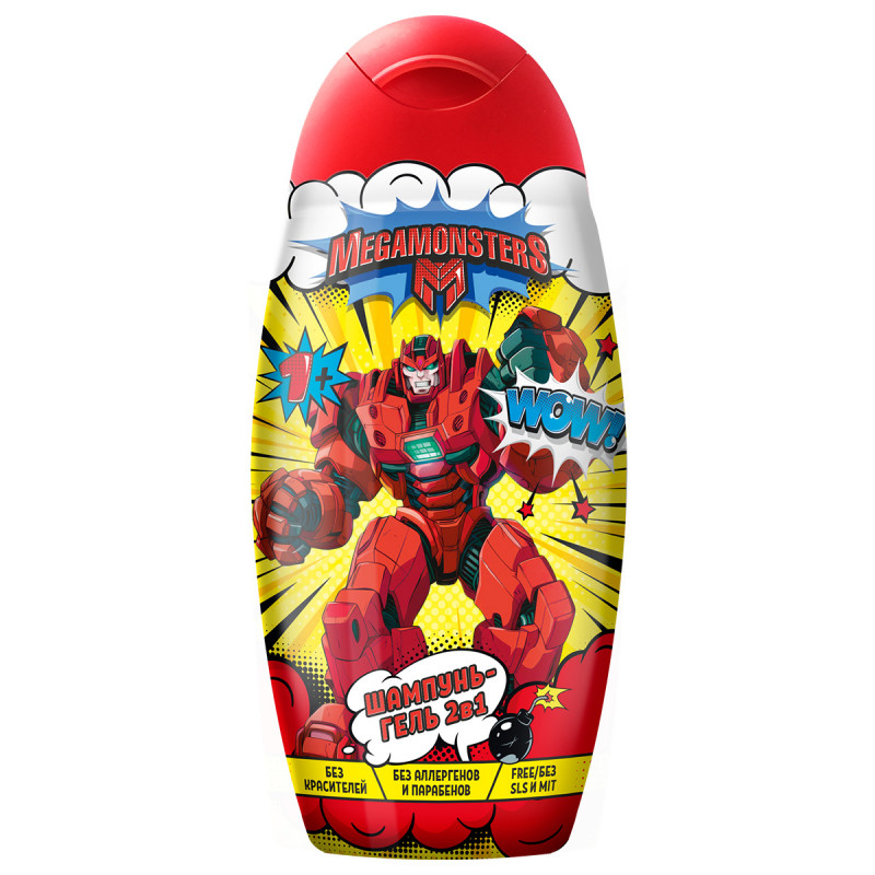 Мегамонстры Шампунь-гель детский 2в1 300мл 54869