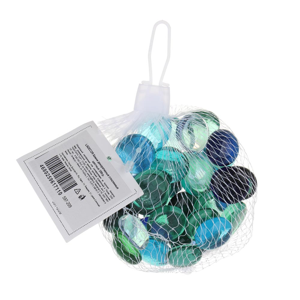 LADECOR Камни декоративные стеклянные 200г