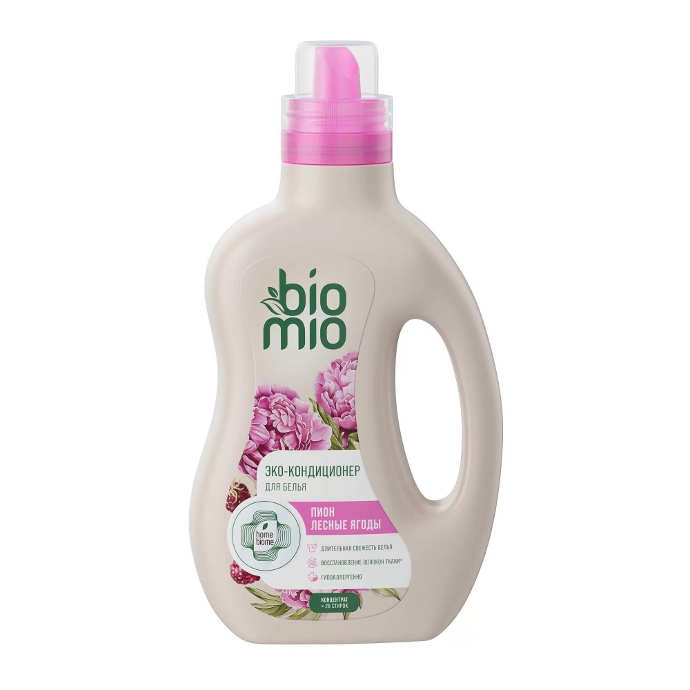 BioMio Bio-Soft экологич.кондиционер концентрат д/белья пион-лесные ягоды 800мл