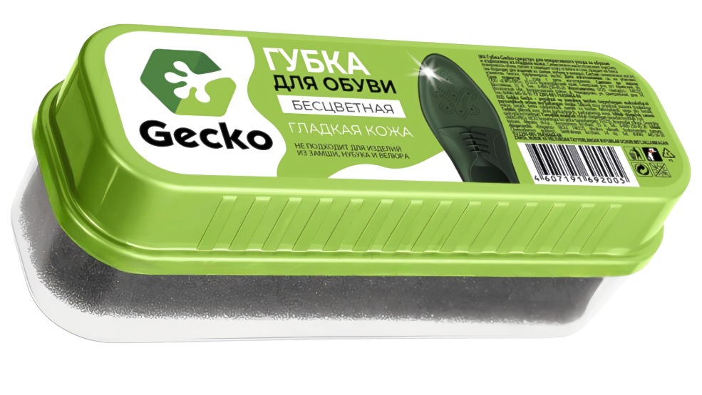 GECKO Standart Губка для обуви бесцветная