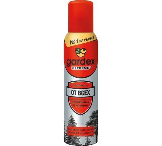 Gardex Extreme Аэрозоль-репеллент от всех летающих кровососущих насекомых и клещей 150мл 0150