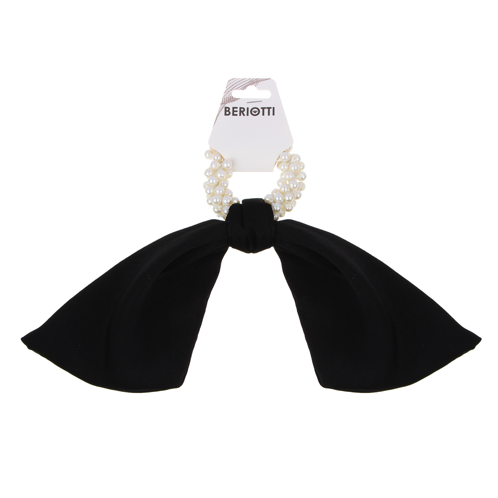 BERIOTTI Резинка для волос с декором, полиэстер, пластик, 6х20см, 6 цветов BERIOTTI Резинка для волос с декором, полиэстер, пластик, 6х20см, 6 цветов