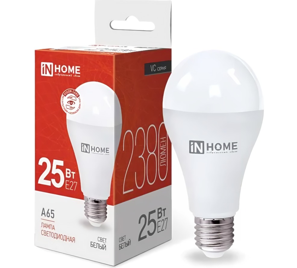 Лампа светодиодная LED-A60-VC 25Вт Е27 4000К 2380лм груша