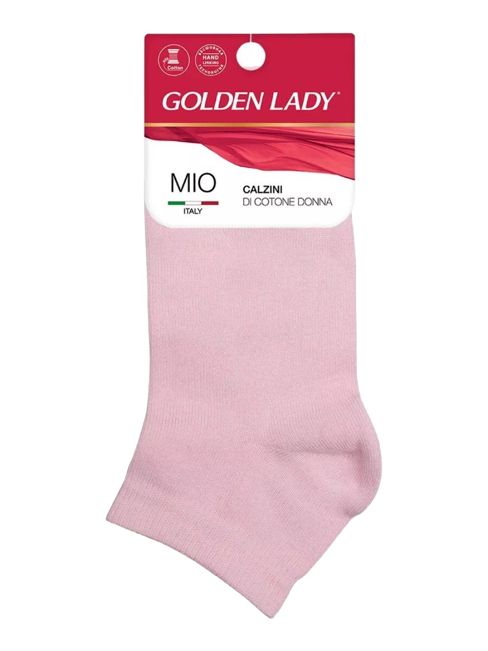 Golden Lady Носки Mio укороченные жен хлопок (25-27 (39-41), Rosa)