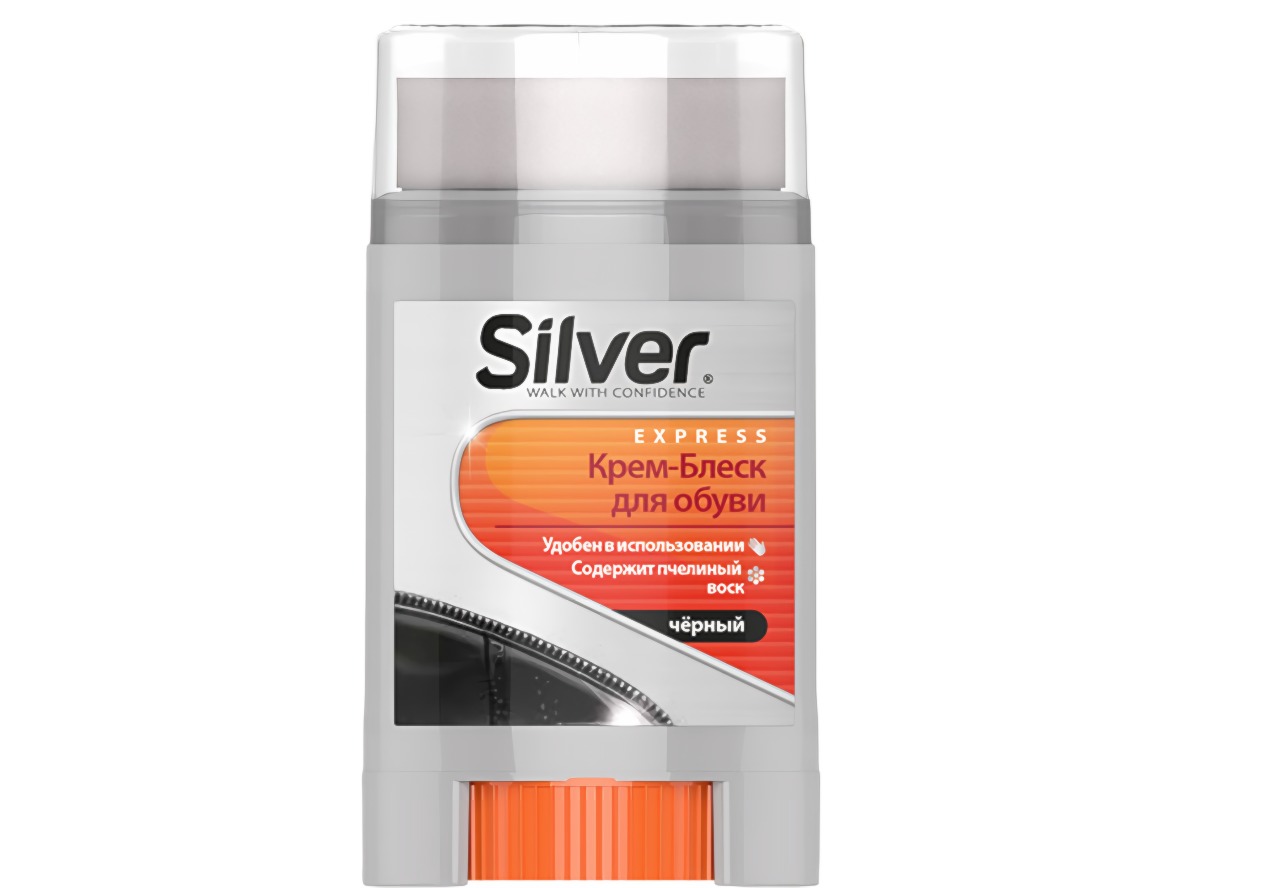 Silver Premium Comfort крем-блеск для обуви черный 50мл KS2008-01