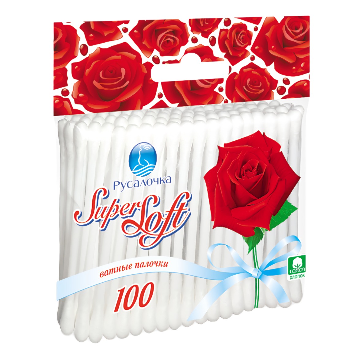 Ватные палочки Super Soft пакет зип 100шт