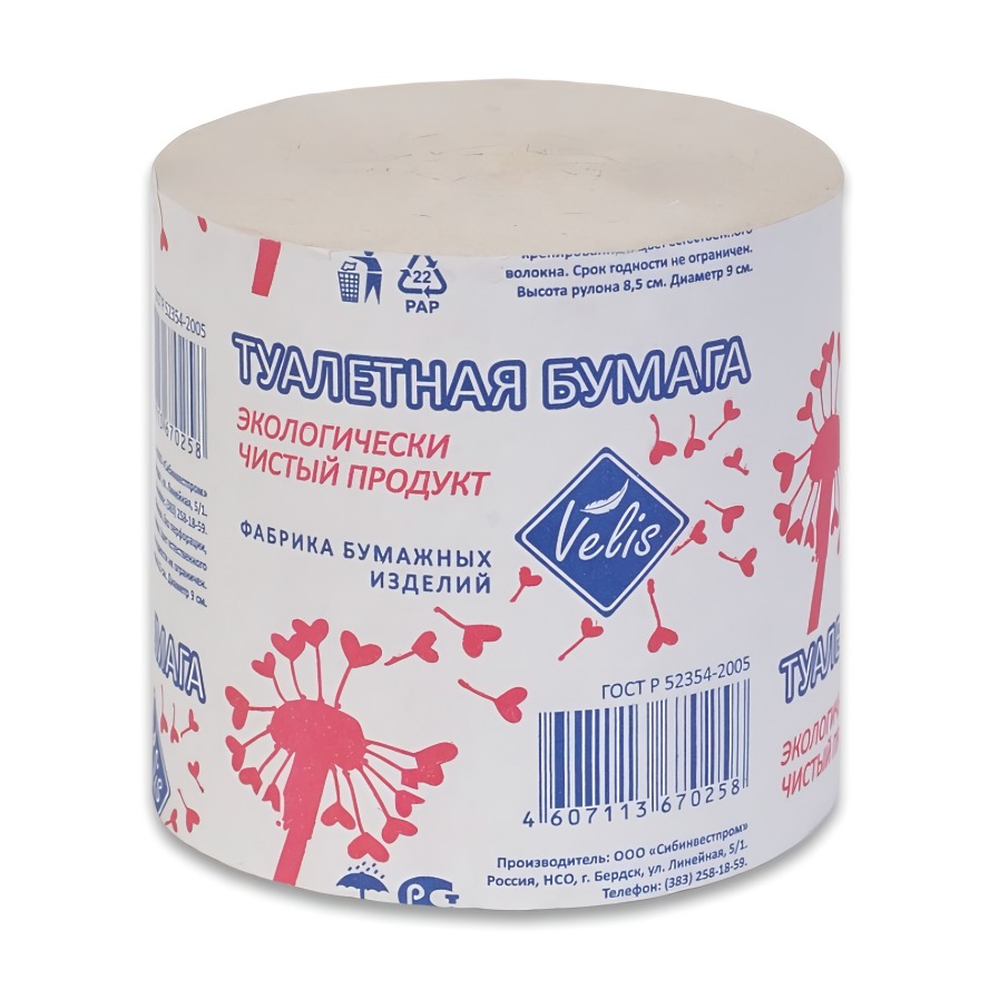 Велис туалетная бумага 1шт
