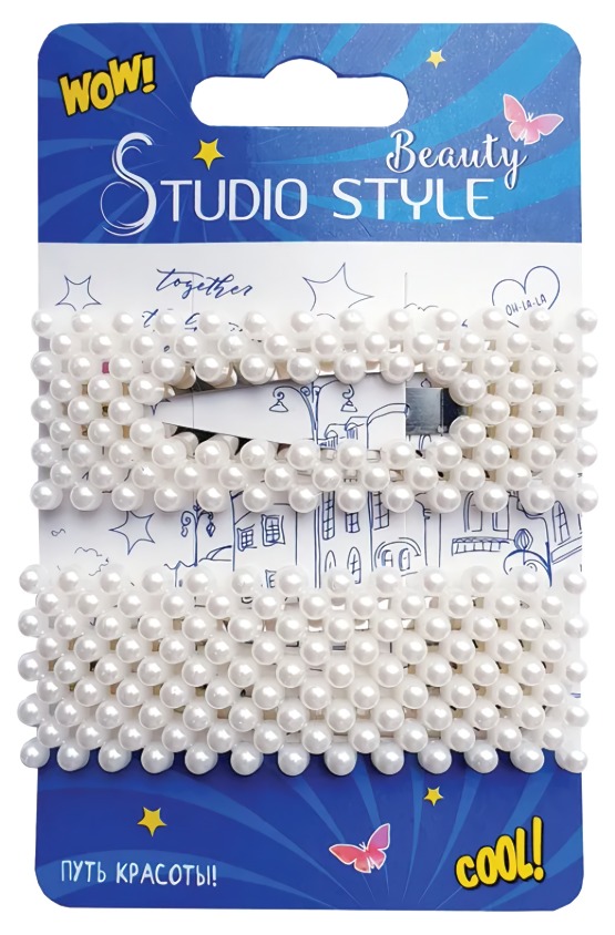 Украшение д/волос (зажим №2) с жемчугом 2шт 44182