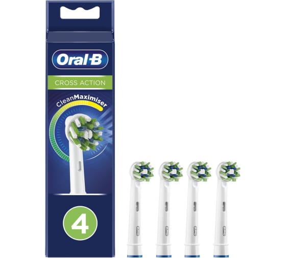 Насадки для электрической зубной щетки CrossAction EB50RB 4шт