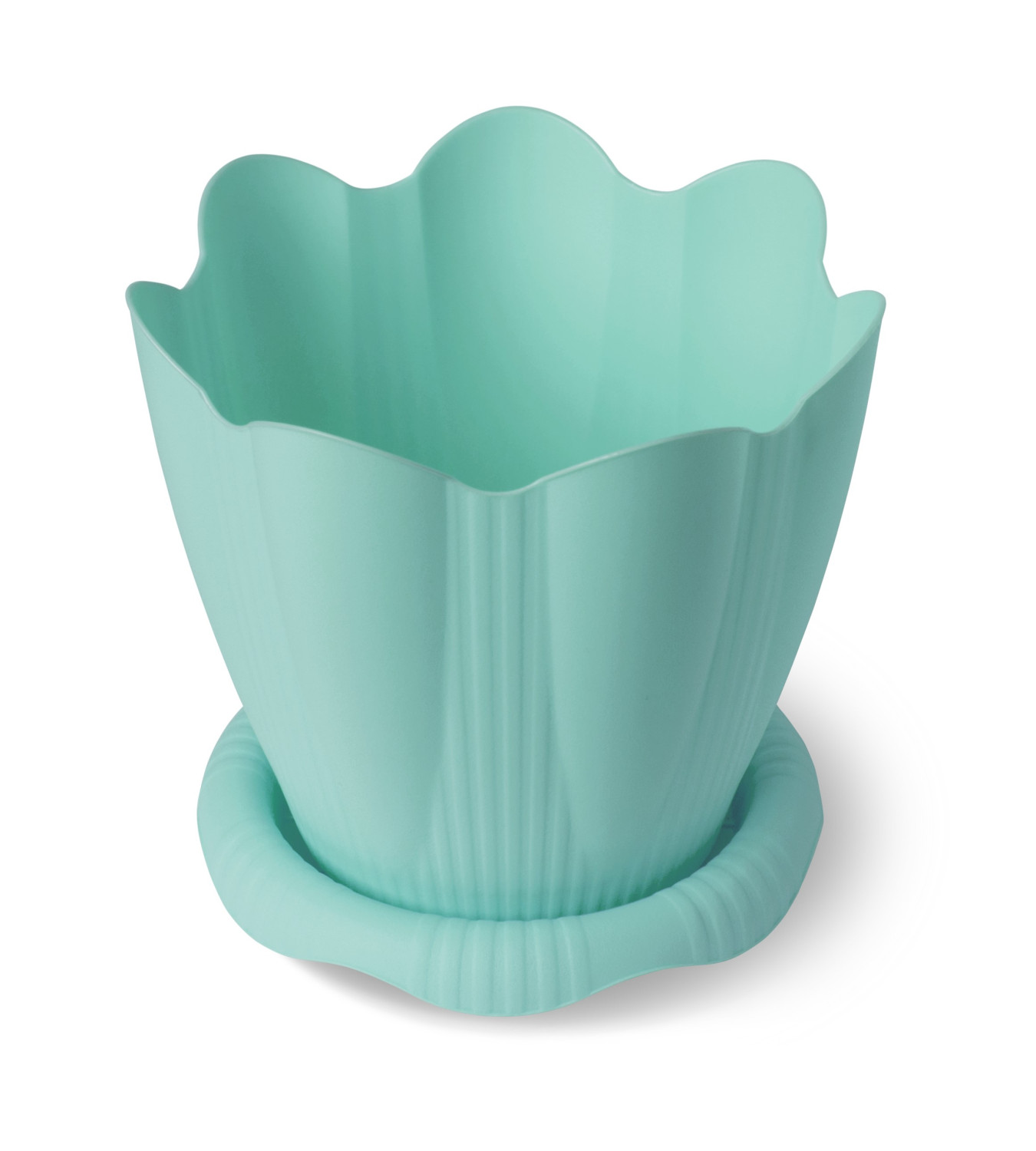 Горшок Эдельвейс с поддоном 5.3л д24см колор С193К