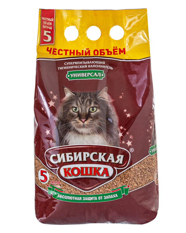 Сибирская кошка Наполнитель Универсал 5л