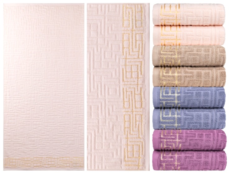 Полотенце махровое Афины J-034 100% хлопок 35 х70 см  1454