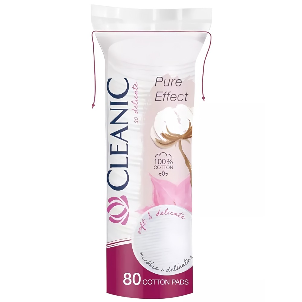 Ватные диски "Cleanic Pure Effect" 80шт