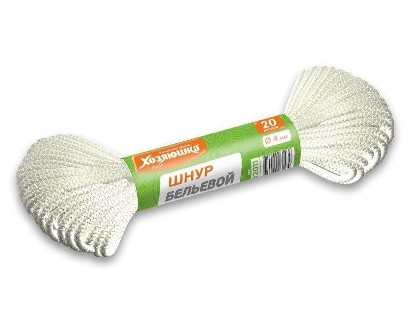 Шнур бельевой "Хозяюшка" D-4мм L 20 м