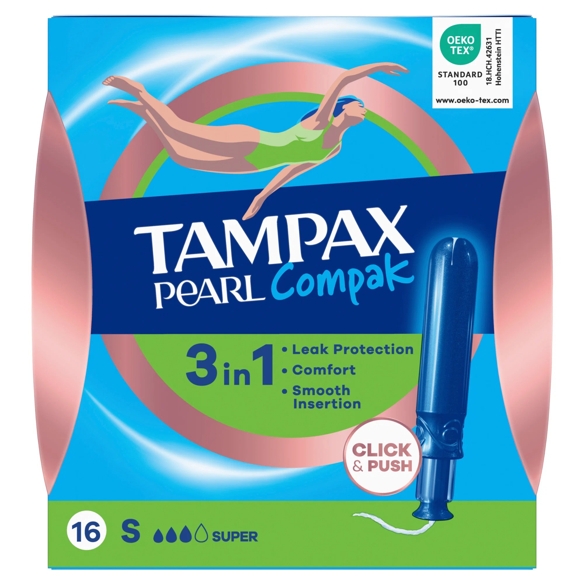 Тампакс Compak Pearl Super 16шт с аппликатором