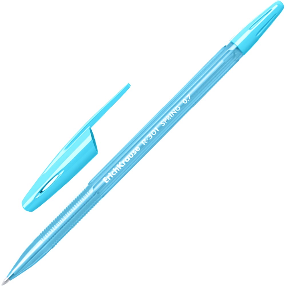 Erich Krause Ручка шариковая Spring Stick 0.7 цвет чернил синий R-301