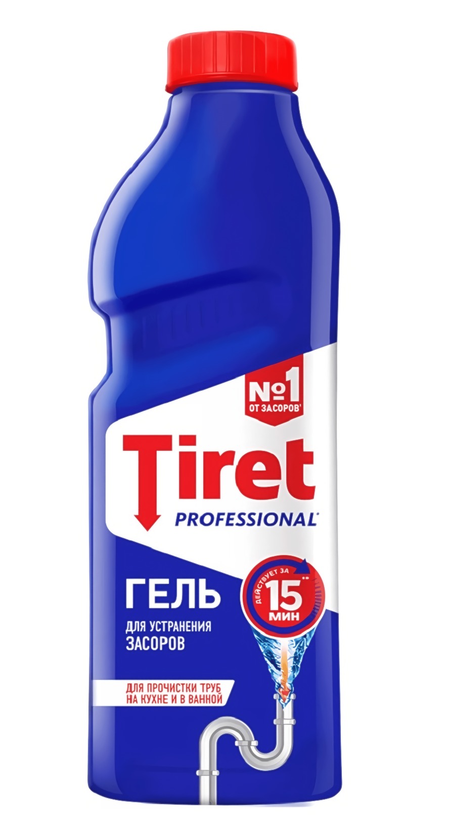 Тiret профессионал гель для чистки труб 1000мл