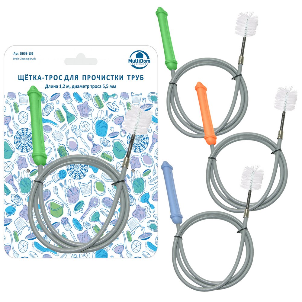 Щетка-трос для прочистки труб 1,2м D 5.5мм
