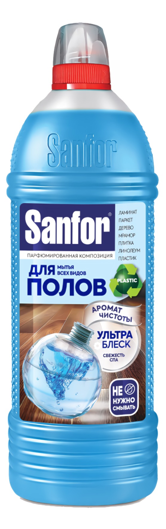 Sanfor средство универсальное для мытья полов Ультра блеск Свежесть спа1000мл
