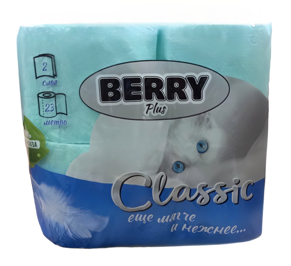 Туалетная бумага Berry 2сл 4рулона в ассортименте