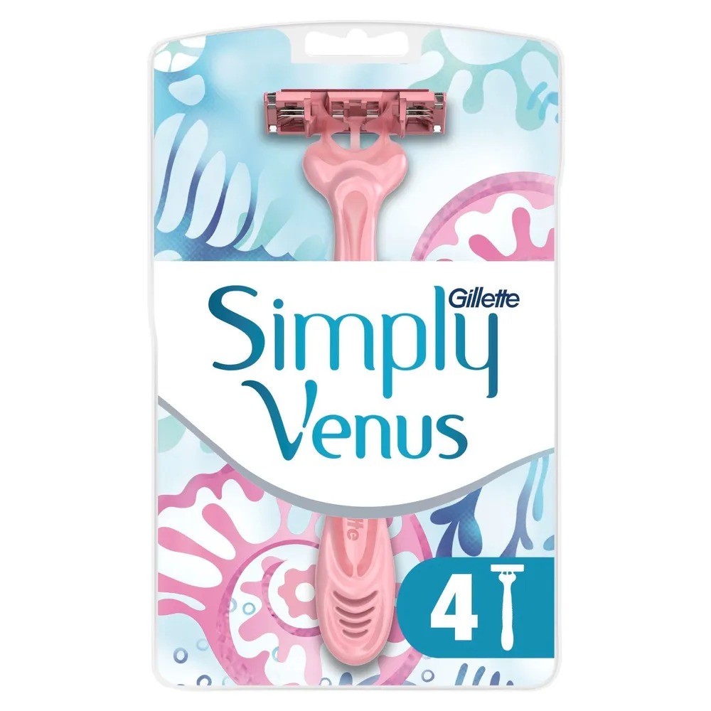 Venus Simply 3 Бритвы одноразовые 4шт  Venus Simply 3 Бритвы одноразовые 4шт