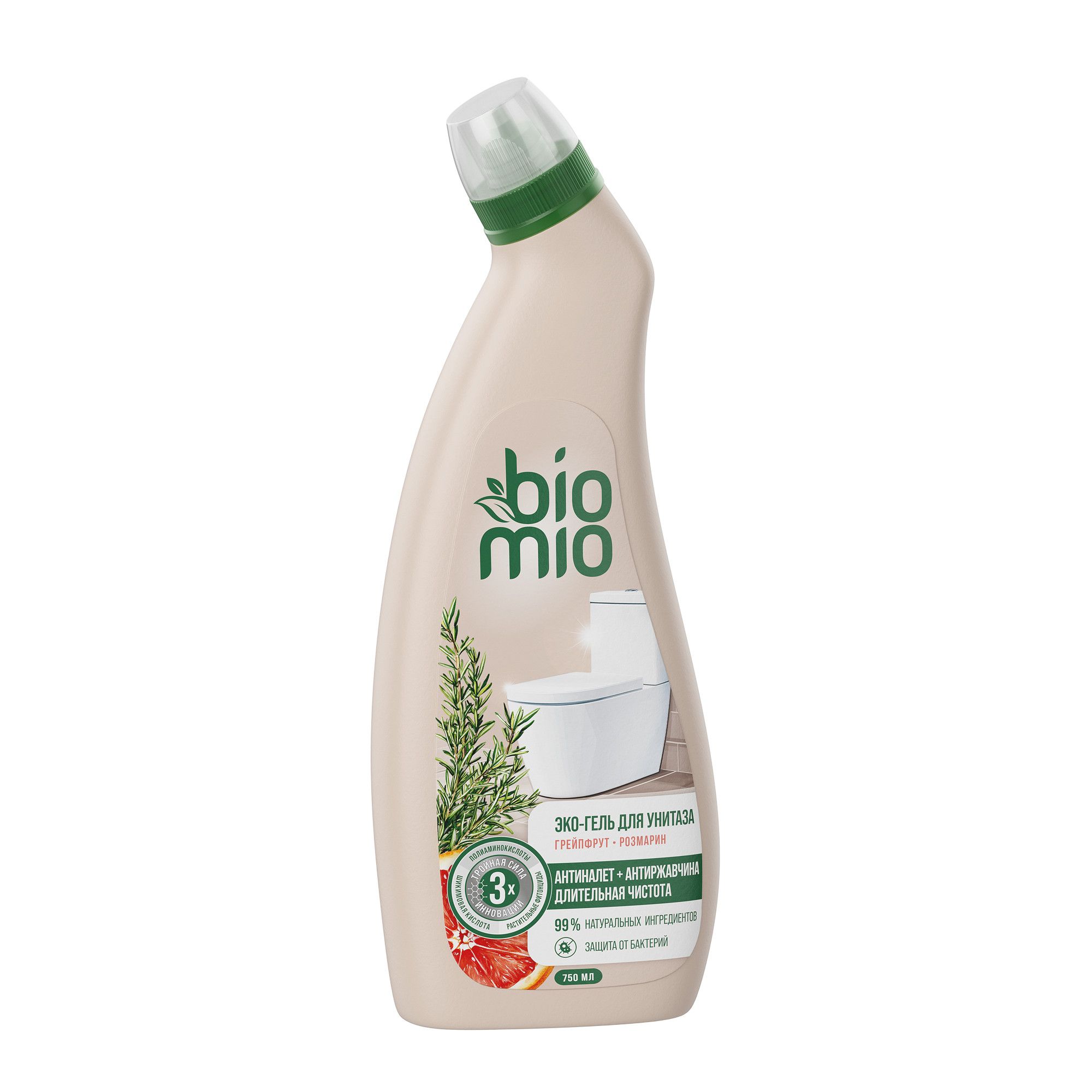 BioMio Eco-fiendly toiletcleaning gel эко-гель для очищения унитаза 750мл 